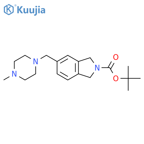 Tert-butyl 5-((4-methylpiperazin-1-yl)methyl)isoindoline-2-carboxylate structure