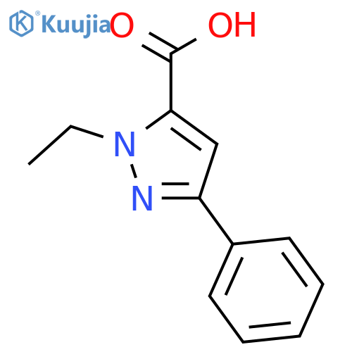 1Ethyl-3-phenyl-1H-pyrazole-5-carboxylic Acid structure