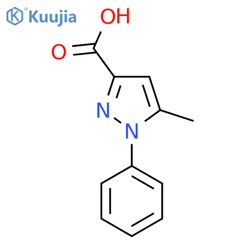 5-Methyl-1-phenyl-1H-pyrazole-3-carboxylic acid structure