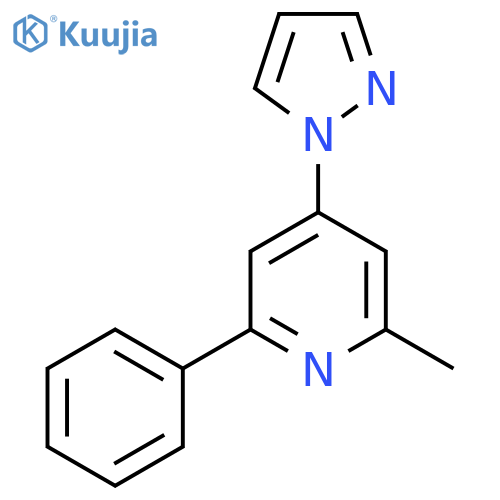 2-Methyl-6-phenyl-4-pyrazol-1-yl-pyridine structure