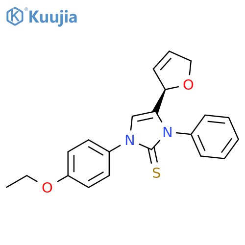 2H-Imidazole-2-thione, 4-(2,5-dihydro-2-furanyl)-1-(4-ethoxyphenyl)-1,3-dihydro-3-phenyl-, (R)- (9CI) structure