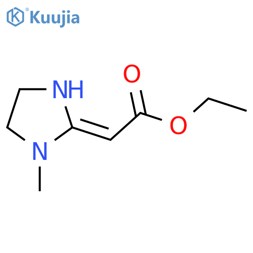Ethyl 2-[(2E)-1-methylimidazolidin-2-ylidene]acetate structure