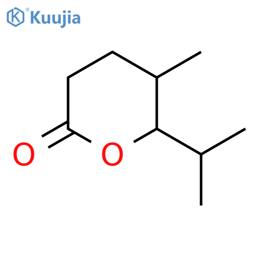 5-methyl-6-(propan-2-yl)oxan-2-one, Mixture of diastereomers structure