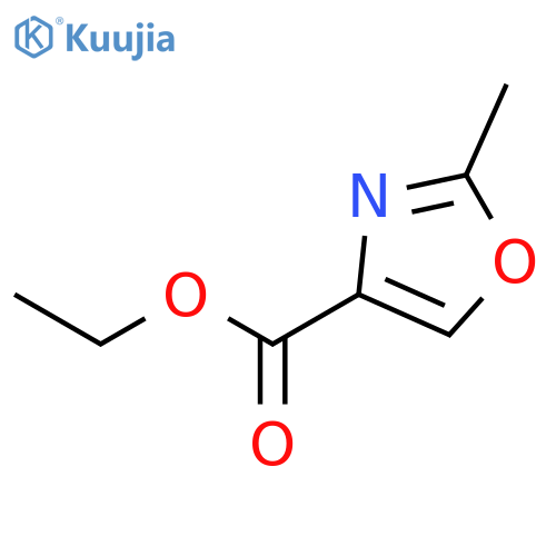 Ethyl 2-methyloxazole-4-carboxylate structure