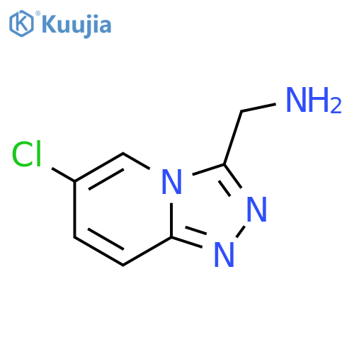 {6-chloro-1,2,4triazolo4,3-apyridin-3-yl}methanamine structure