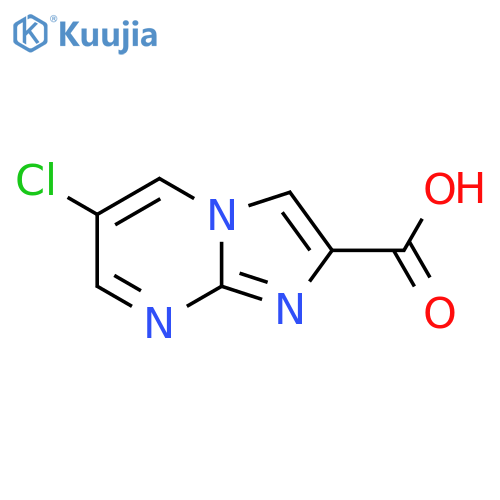 6-chloroimidazo1,2-apyrimidine-2-carboxylic acid structure