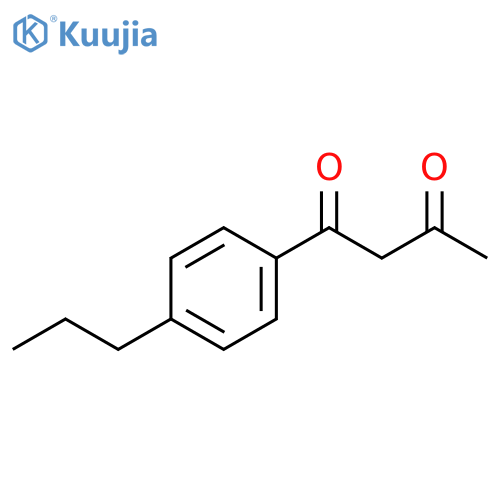 1-(4-propylphenyl)butane-1,3-dione structure