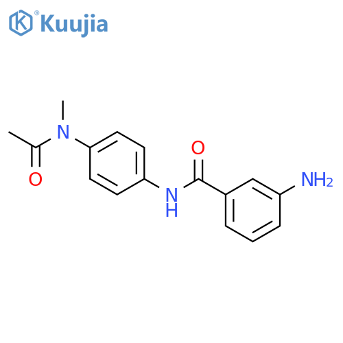 N-{4-Acetyl(methyl)aminophenyl}-3-aminobenzamide structure