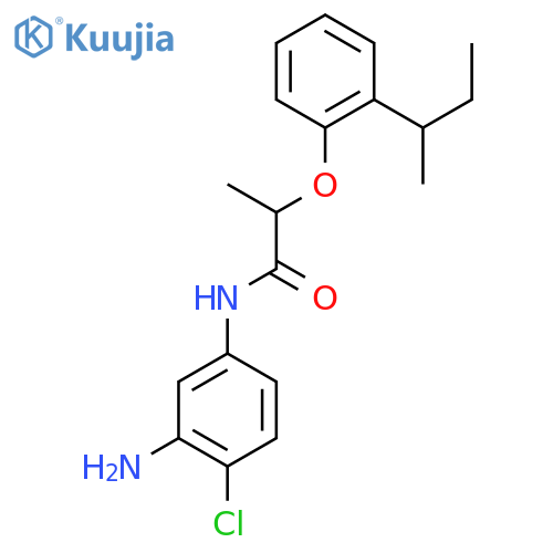 N-(3-Amino-4-chlorophenyl)-2-[2-(sec-butyl)-phenoxy]propanamide structure