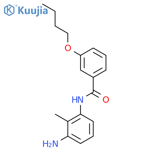 N-(3-Amino-2-methylphenyl)-3-butoxybenzamide structure