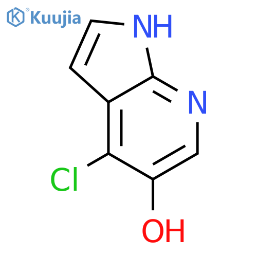 4-Chloro-1H-pyrrolo[2,3-b]pyridin-5-ol structure