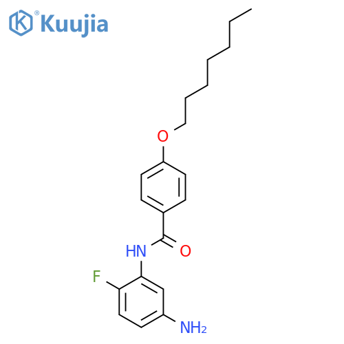 N-(5-Amino-2-fluorophenyl)-4-(heptyloxy)benzamide structure