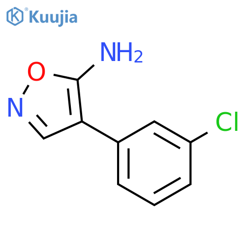 4-(3-chlorophenyl)-1,2-oxazol-5-amine structure