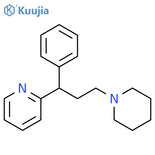 2-(1-Phenyl-3-(piperidin-1-yl)propyl)pyridine structure