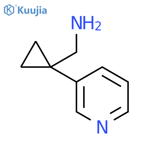 1-(pyridin-3-yl)cyclopropylmethanamine structure