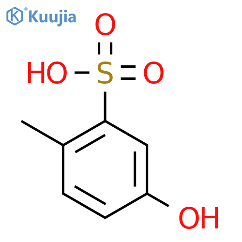 Benzenesulfonic acid, 5-hydroxy-2-methyl- structure