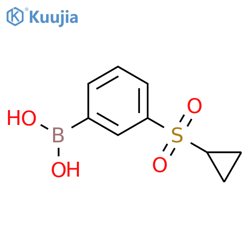 [3-(cyclopropanesulfonyl)phenyl]boronic acid structure