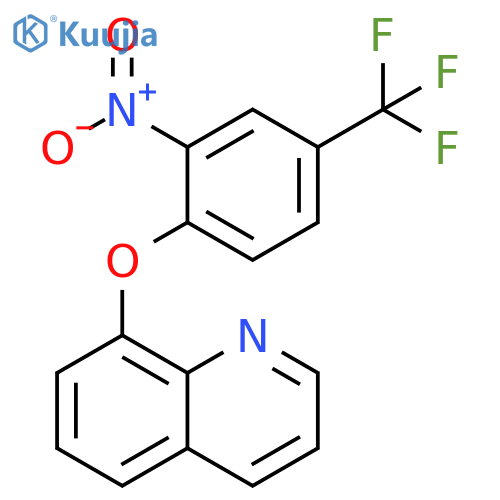 8-[2-nitro-4-(trifluoromethyl)phenoxy]quinoline structure