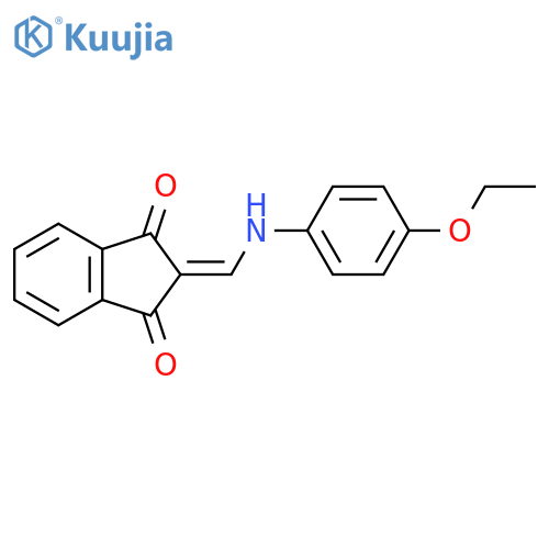 2-{[(4-ethoxyphenyl)amino]methylidene}-2,3-dihydro-1H-indene-1,3-dione structure