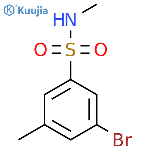 3-Bromo-N,5-dimethylbenzenesulfonamide structure
