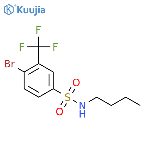 4-Bromo-N-butyl-3-(trifluoromethyl)benzenesulfonamide structure