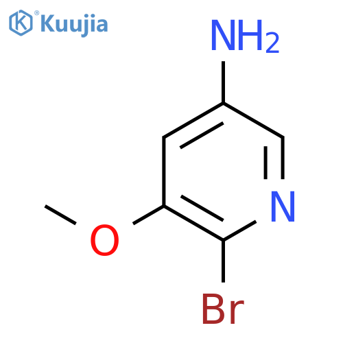 6-bromo-5-methoxy-pyridin-3-amine structure