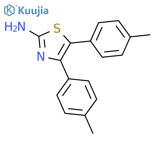 2-Thiazolamine,4,5-bis(4-methylphenyl)- structure