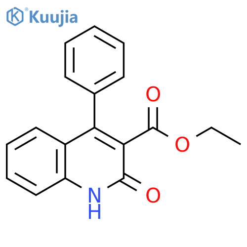 3-Quinolinecarboxylic acid, 1,2-dihydro-2-oxo-4-phenyl-, ethyl ester structure