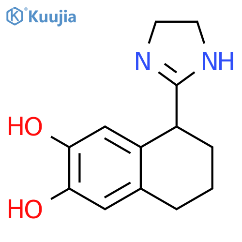 2,3-Naphthalenediol,5-(4,5-dihydro-1H-imidazol-2-yl)-5,6,7,8-tetrahydro- structure
