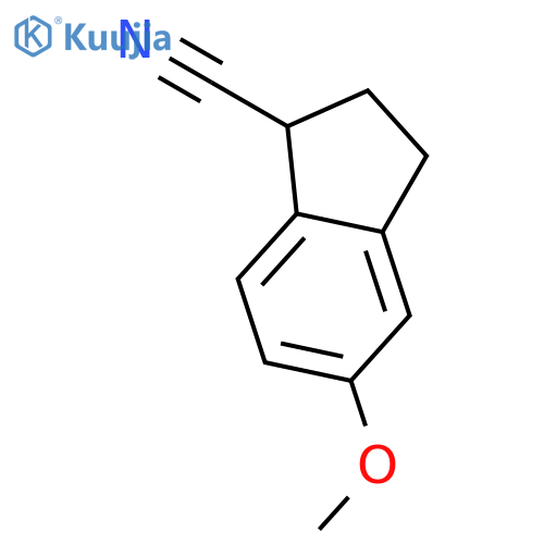 5-Methoxy-2,3-dihydro-1H-indene-1-carbonitrile structure