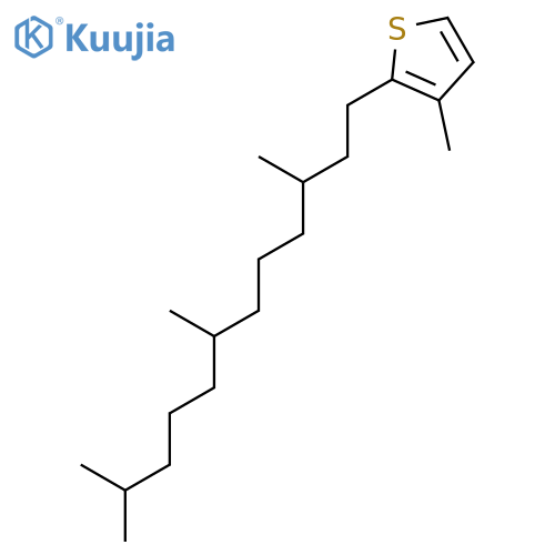 3-methyl-2-(3,7,11-trimethyldodecyl)thiophene structure