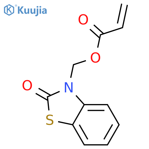 2-Propenoic acid, (2-oxo-3(2H)-benzothiazolyl)methyl ester structure