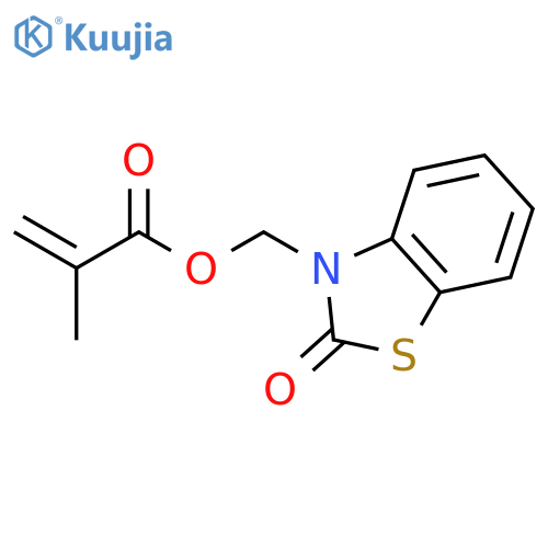 2-Propenoic acid, 2-methyl-, (2-oxo-3(2H)-benzothiazolyl)methyl ester structure