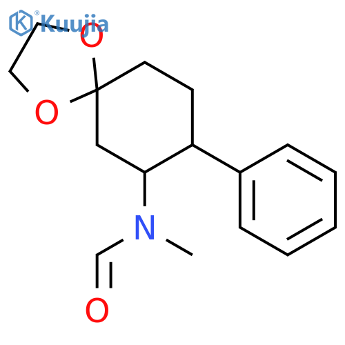 Formamide, N-methyl-N-(8-phenyl-1,4-dioxaspiro[4.5]dec-7-yl)- structure
