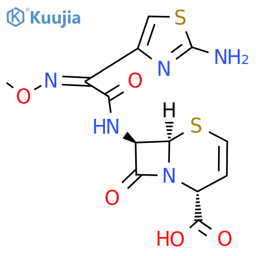 5-​Thia-​1-​azabicyclo[4.2.0]​oct-​3-​ene-​2-​carboxylic acid, 7-​[[(2-​amino-​4-​thiazolyl)​(methoxyimino)​acetyl]​amino]​-​8-​oxo-​, [2R-​[2α,​6α,​7β(Z)​]​]​- structure
