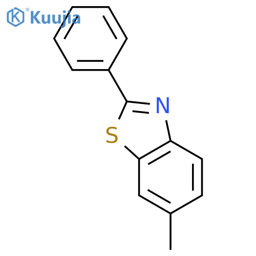 6-Methyl-2-phenyl-1,3-benzothiazole structure