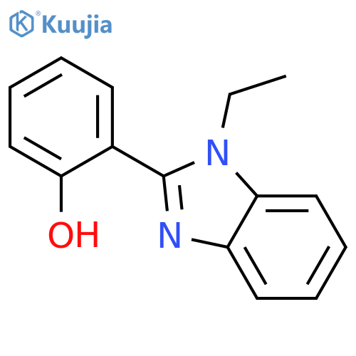 Phenol, 2-(1-ethyl-1H-benzimidazol-2-yl)- structure