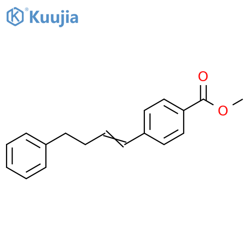 Benzoic acid, 4-(4-phenyl-1-butenyl)-, methyl ester structure