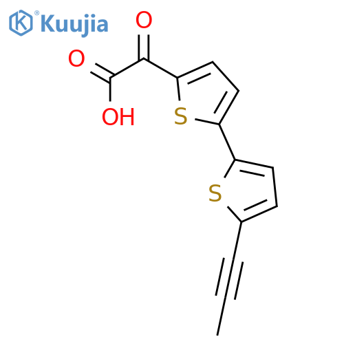 [2,2'-Bithiophene]-5-aceticacid, a-oxo-5'-(1-propyn-1-yl)- structure