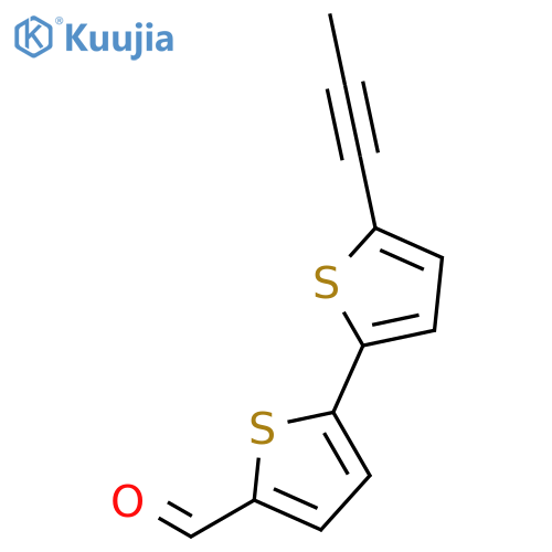 [2,2'-Bithiophene]-5-carboxaldehyde,5'-(1-propyn-1-yl)- structure