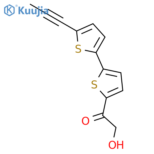 Ethanone,2-hydroxy-1-[5'-(1-propyn-1-yl)[2,2'-bithiophen]-5-yl]- structure