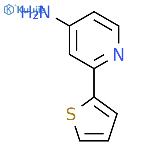 2-(Thiophen-2-yl)pyridin-4-amine structure