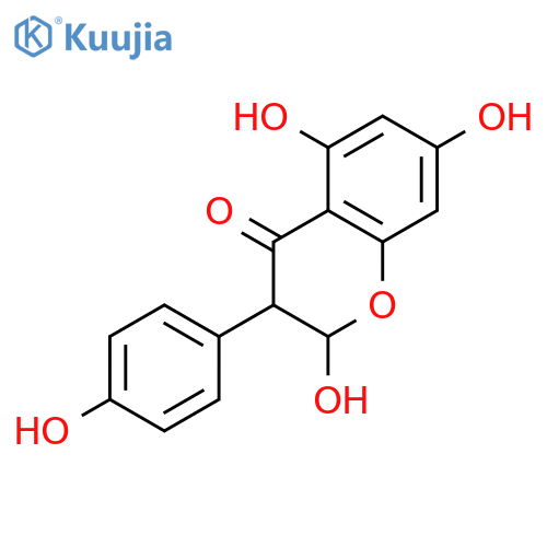 4H-1-Benzopyran-4-one, 2,3-dihydro-2,5,7-trihydroxy-3-(4-hydroxyphenyl)- structure