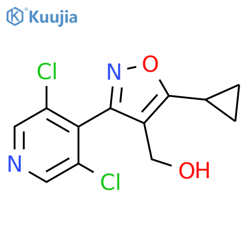 5-Cyclopropyl-3-(3,5-dichloro-4-pyridyl)isoxazole-4-methanol structure