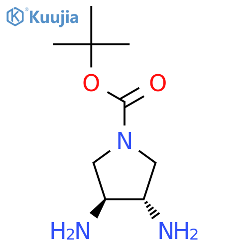 TERT-BUTYL (3S,4S)-3,4-DIAMINOPYRROLIDINE-1-CARBOXYLATE structure