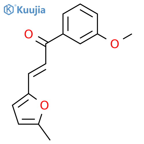 2-Propen-1-one, 1-(3-methoxyphenyl)-3-(5-methyl-2-furanyl)- structure