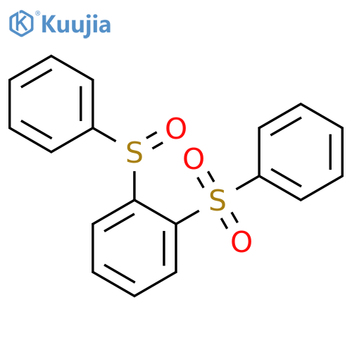 Benzene, 1-(phenylsulfinyl)-2-(phenylsulfonyl)- structure