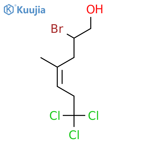 4-Hepten-1-ol, 2-bromo-7,7,7-trichloro-4-methyl-, (Z)- structure