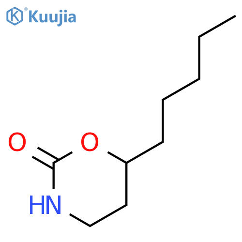 2H-1,3-OXAZIN-2-ONE, TETRAHYDRO-6-PENTYL- structure