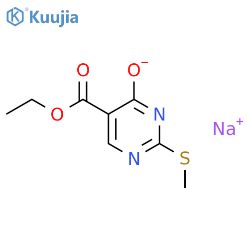 Sodium5-(ethoxycarbonyl)-2-(methylthio)pyrimidin-4-olate structure